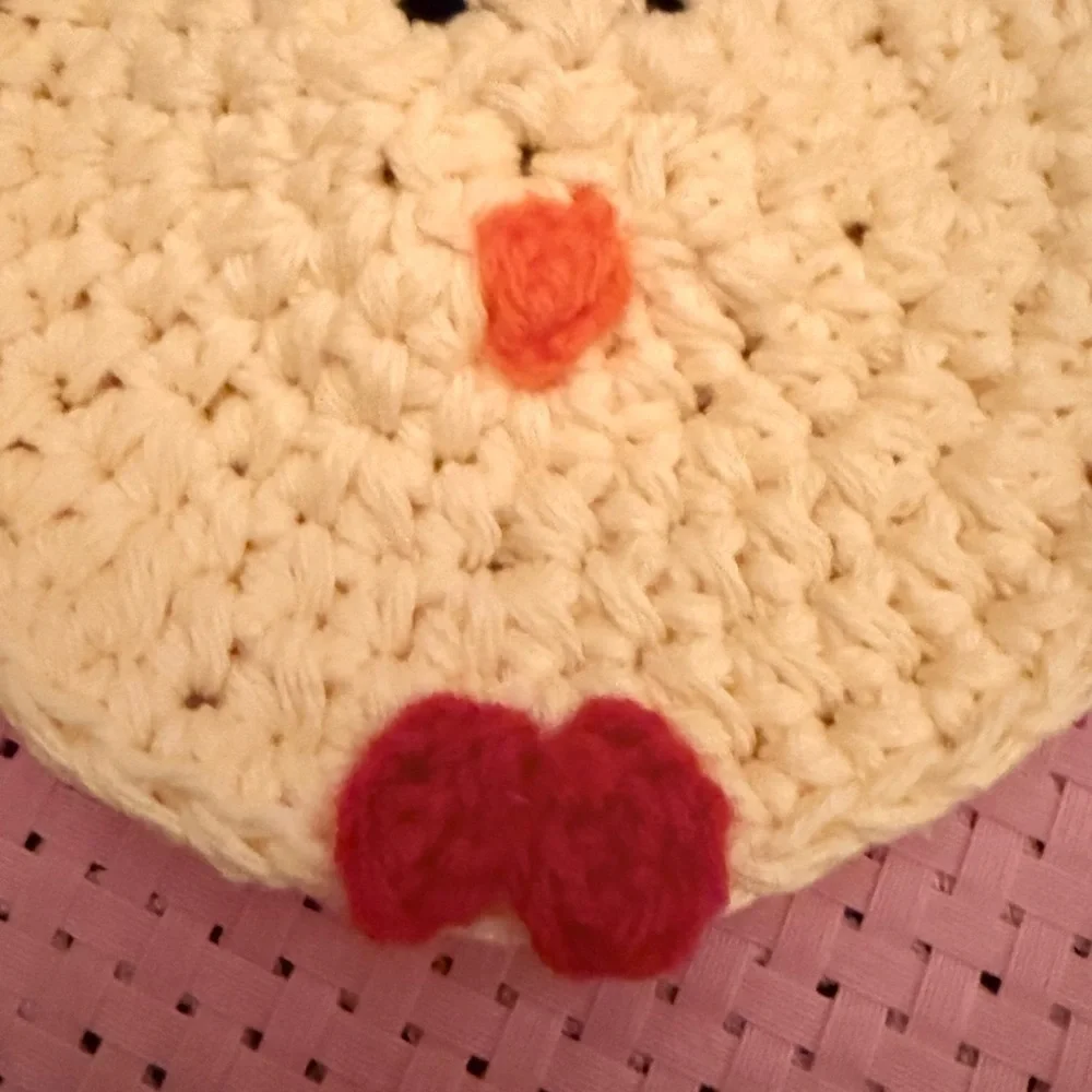 Handmade Crochet Chicken Potholder – Cute Farmhouse Kitchen Decor